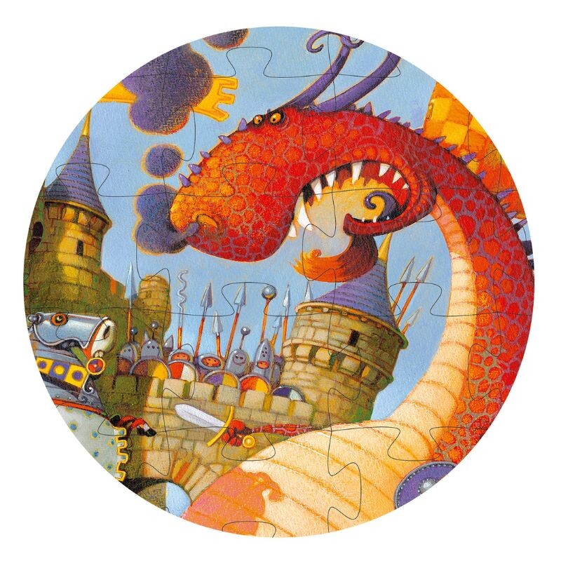 PUZZLE54 Puzzle 40x37cm 54 Pcs 5+ Djeco - Dragón