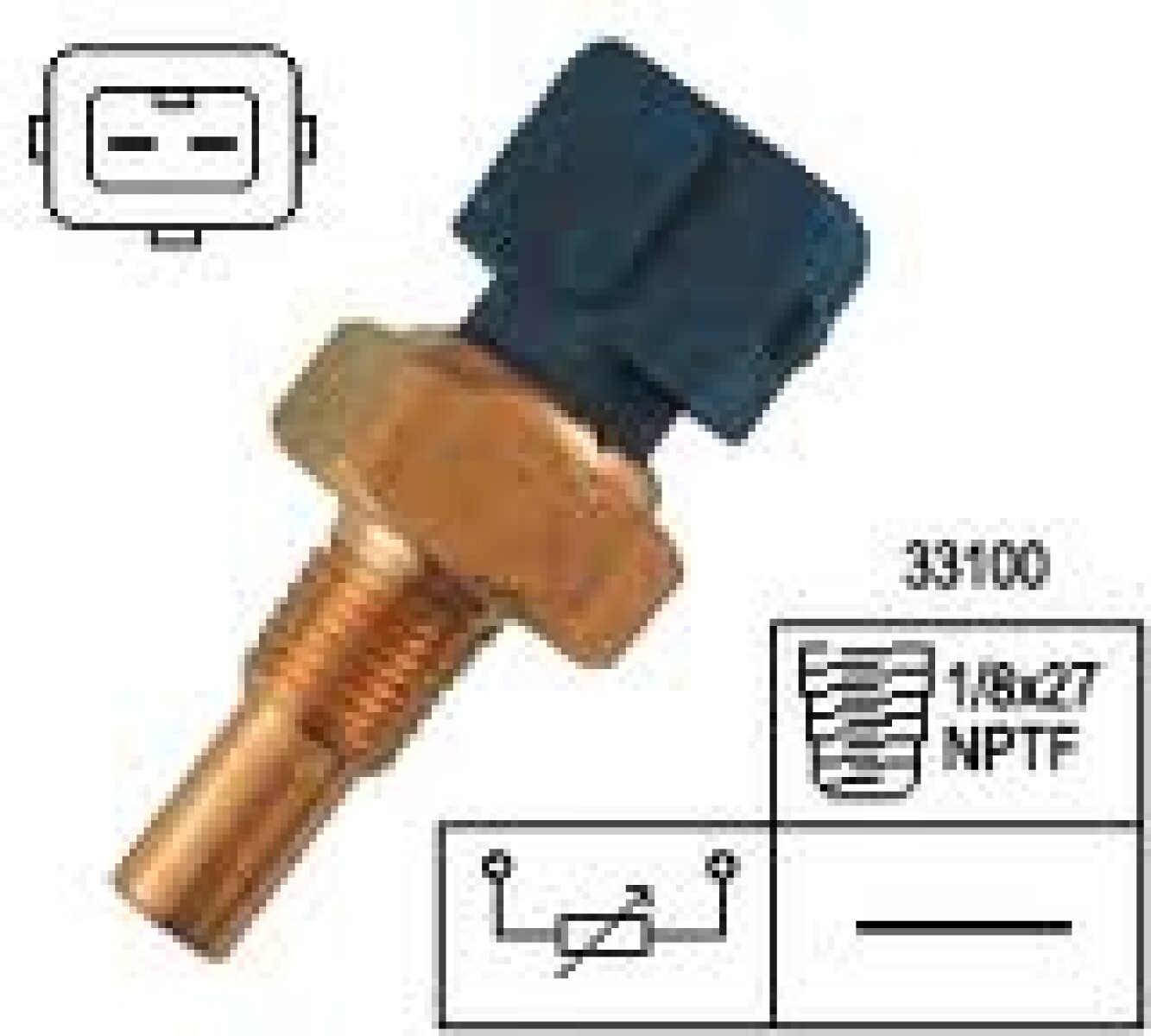 BULBO INTERRUPTOR FORD SENSOR TEMP.FIESTA 95- TRANSIT 1-8 FAE 