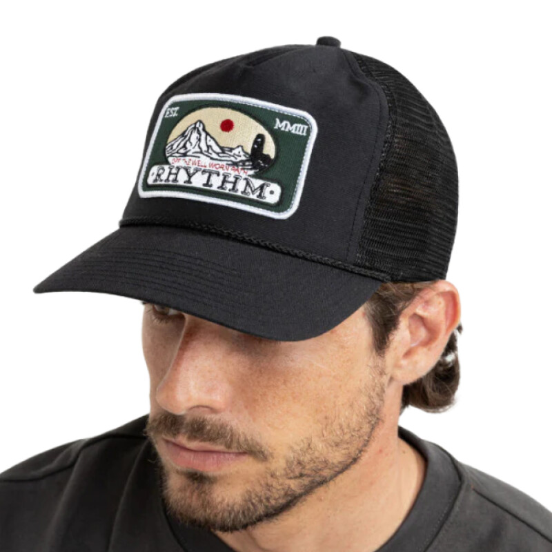 Gorro Cap Rhythm Horizon Trucker - Negro Gorro Cap Rhythm Horizon Trucker - Negro