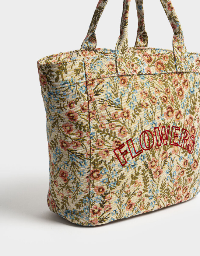 Shopper Carteras De Mano - Estampado Flores