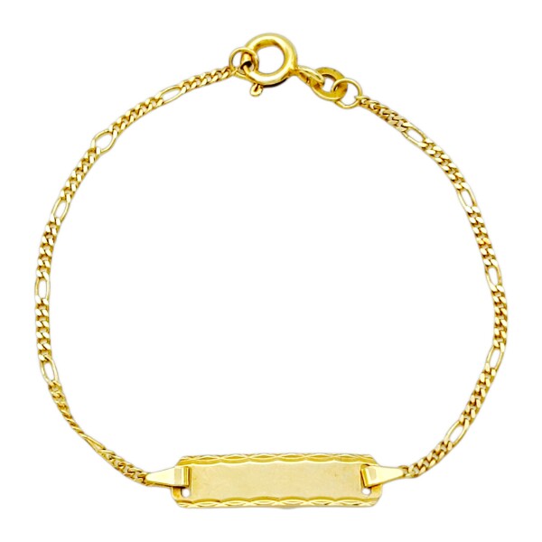 Pulsera Identidad Cartier -Oro bajo-Sin Piedra-PU8022 sinpiedra