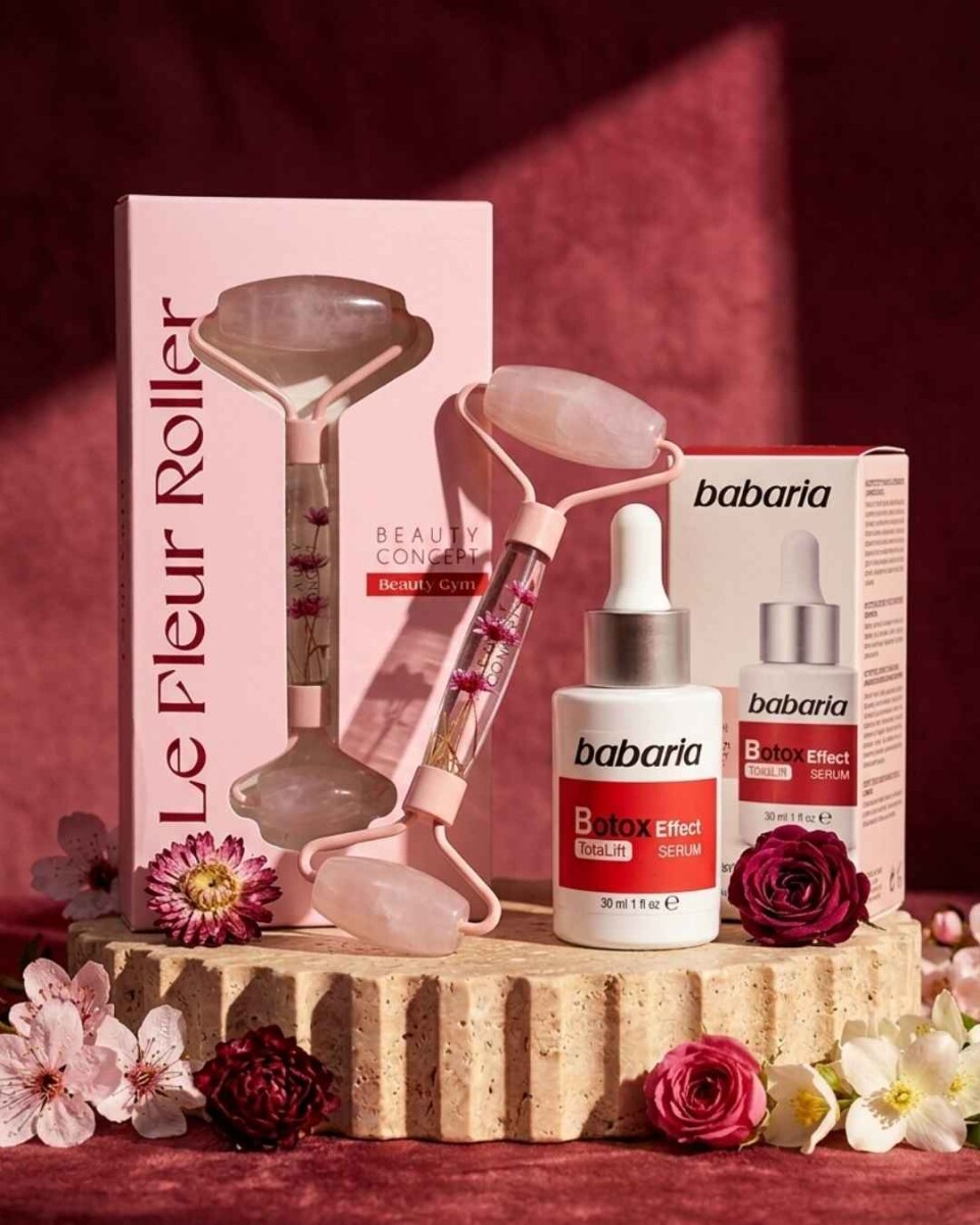 Promo Mamá 2: Roller de cuarzo + Sérum botox 