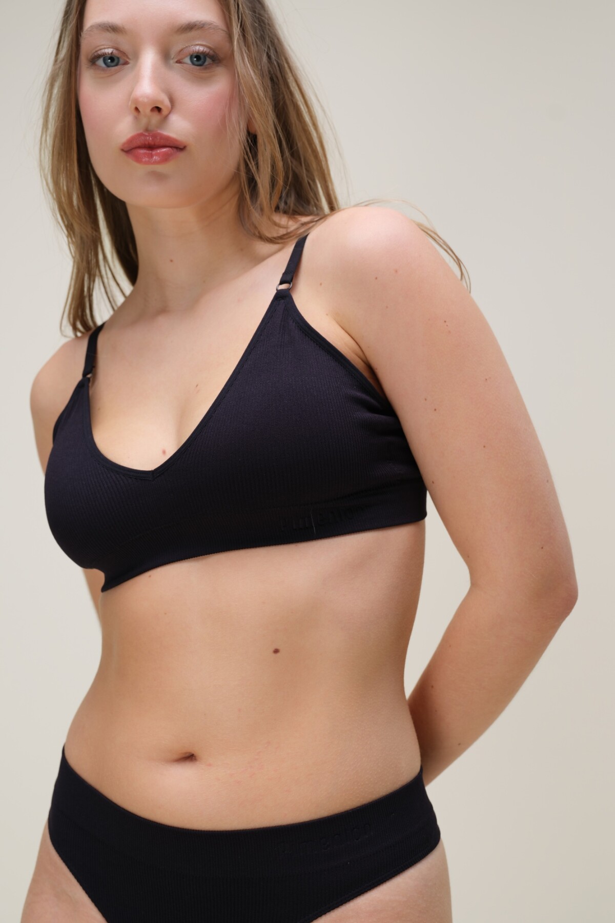 Soutien Seamless Rib Negro
