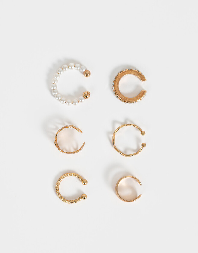 Bijou Cuff De metal Set De Earcuffs - Dorado