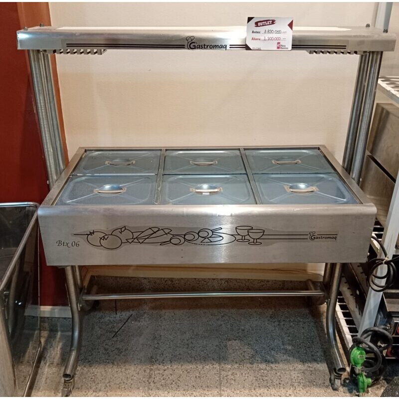 Buffetera de 6 Cubetas Gastromaq Buffetera de 6 Cubetas Gastromaq