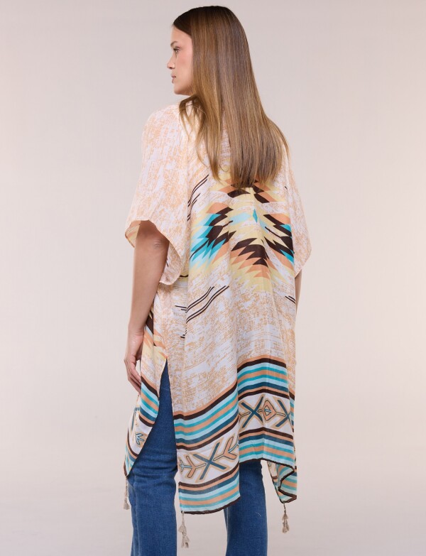 Kimono Tribal BEIGE/MULTI