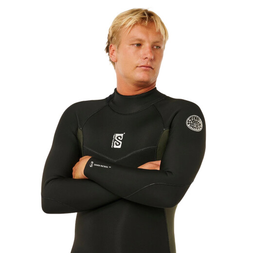 Traje Rip Curl Dawn Patrol Back Zip 4/3 - Negro Traje Rip Curl Dawn Patrol Back Zip 4/3 - Negro
