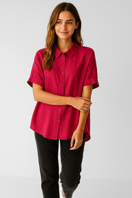 Camisa Litsa Rojo Coral