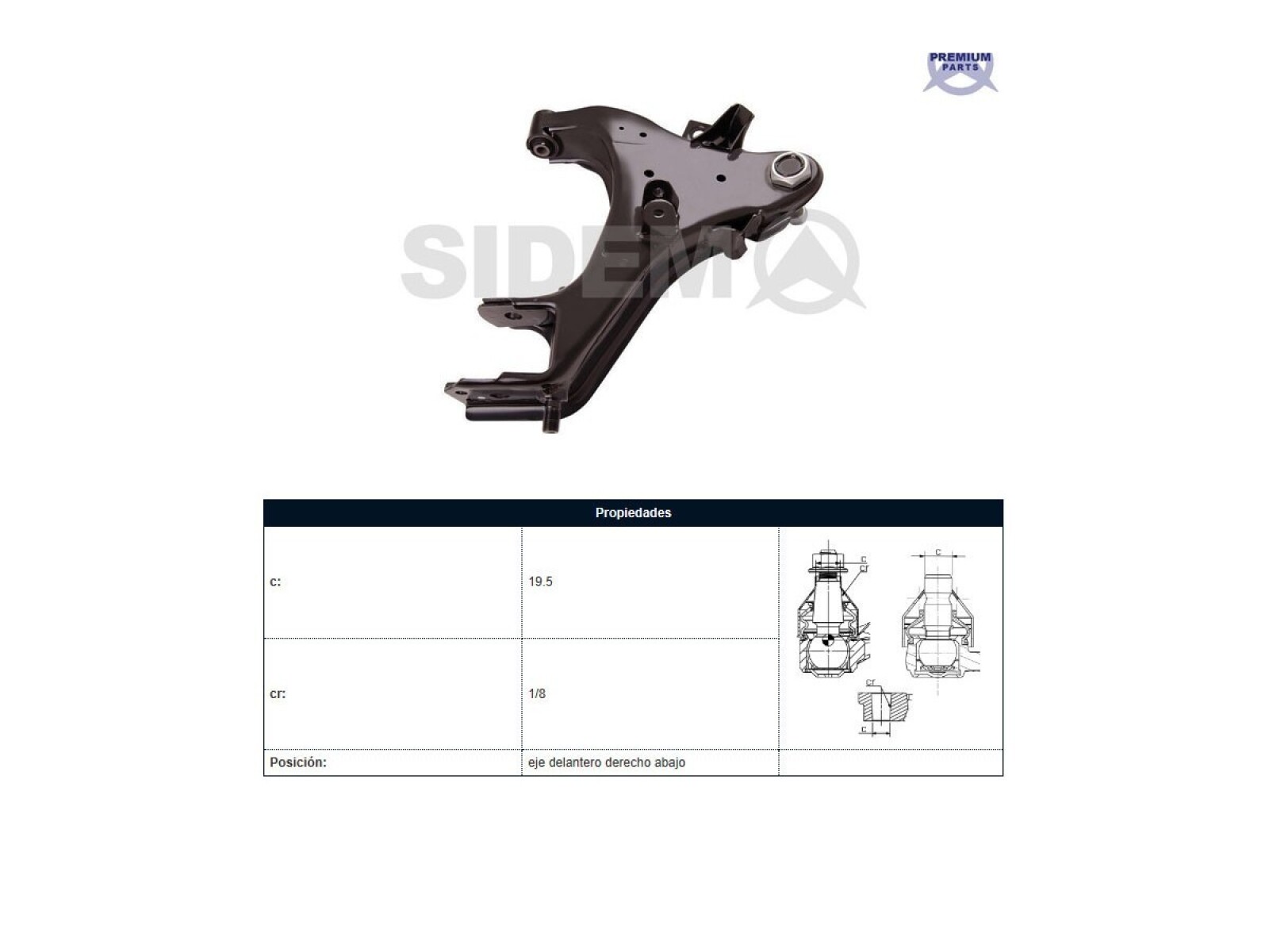 Parilla De Suspension Delantera Nissan D22 98-25 Der 