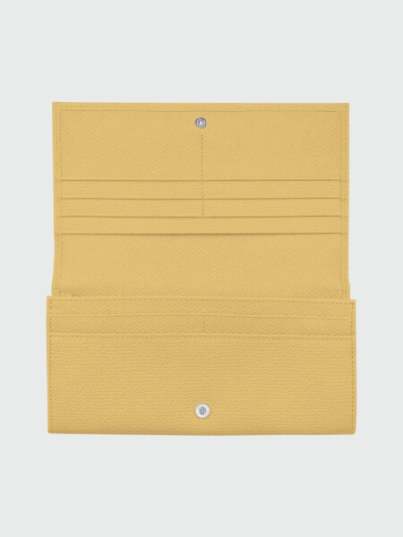 Longchamp -Billetera continental, Roseau Celeste Claro