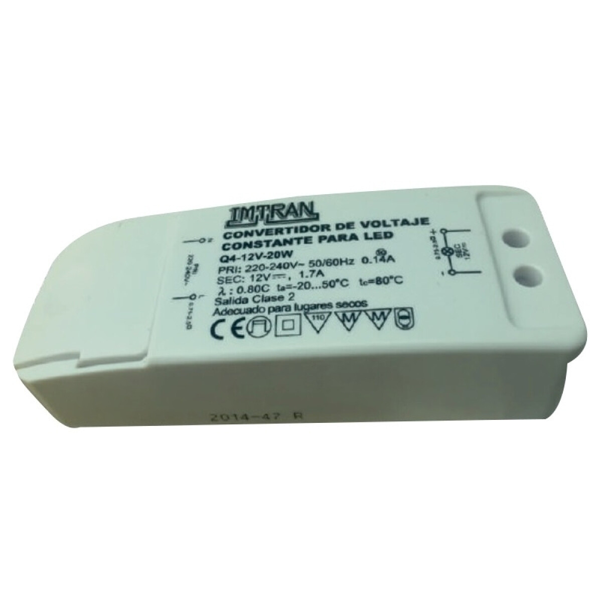 Fuente de alimentación 220-240 salida 12V/20W - LD0420 