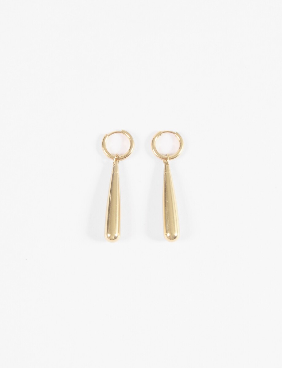 Aros acero pesa - dorado 
