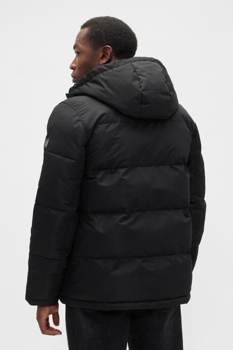 Campera Logo Gap Puffer Hombre Black 1