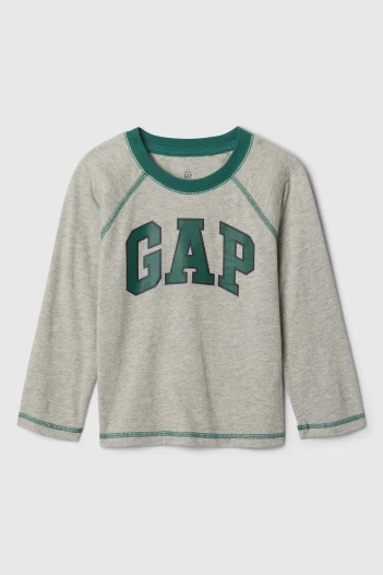 Remera Logo Gap Toddler Niño Light Heather Grey B08