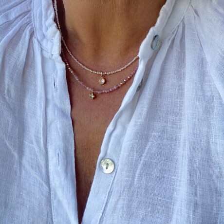 Collar ROSE de piedra natural Collar ROSE de piedra natural