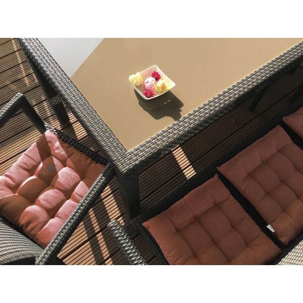 Almohadon Decorativo Poliester Algodón Super Cómodos X4 Color Variante MARRON