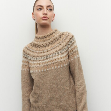 POLERA SUR Beige Melange