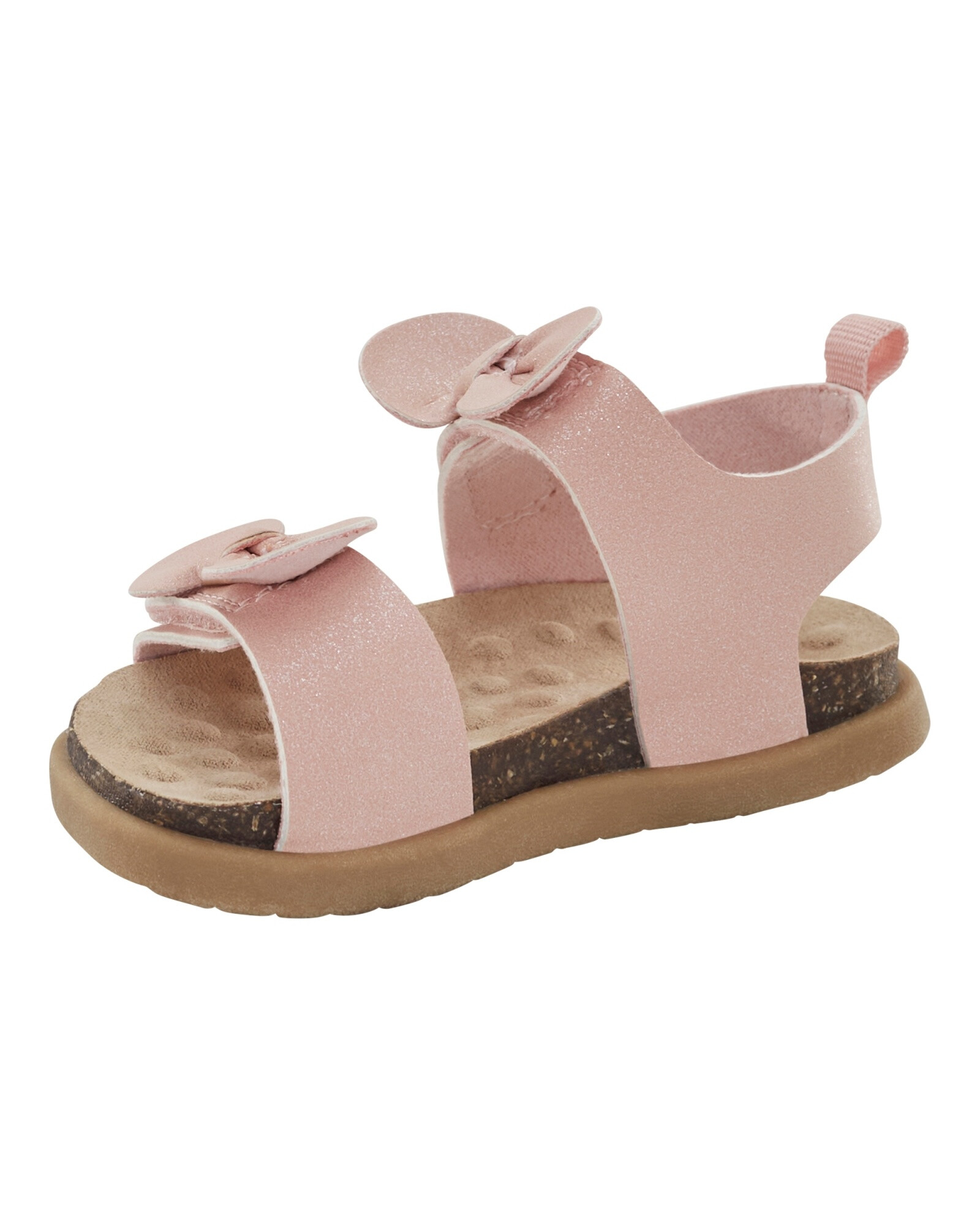 Sandalias con glitter, rosadas Sandalias con glitter, rosadas