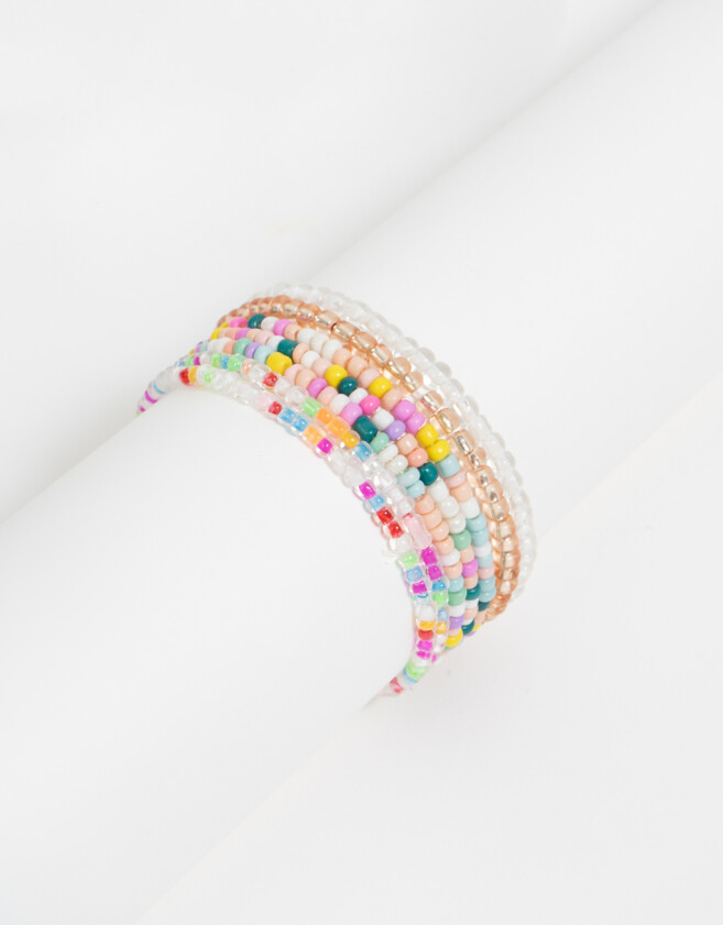 Pulseras Infantiles Color Block Set De Pulseras Kids Colors - Combinacion Multicolor