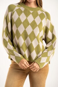 Sweater Rombos Oliva