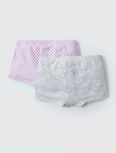 KIT CON 2 BOMBACHAS DE NIÑAS GRIS