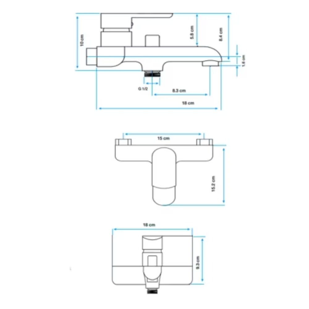 Grifería de ducha Monocomando exterior con transferencia Alassio Oro Grifería De Ducha Monocomando Exterior Con Transferencia Alassio Oro