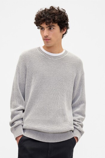 Buzo Rib Hombre Light Grey 1