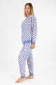Pijama hi chic allover Celeste
