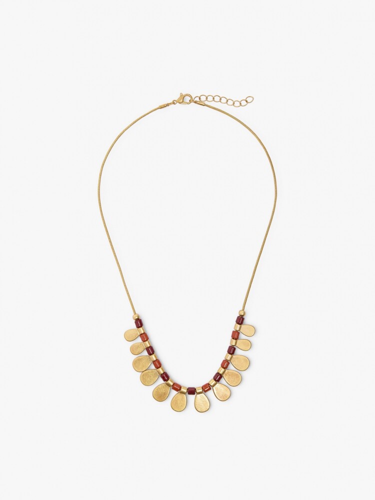 Collar Con Cuentas Y Medallas multicolor