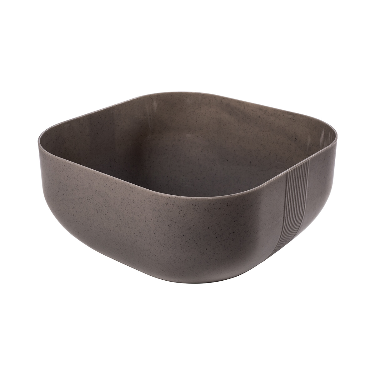 Ensaladera Plástica Gourmet Cuadrada 710 ml - GRIS 