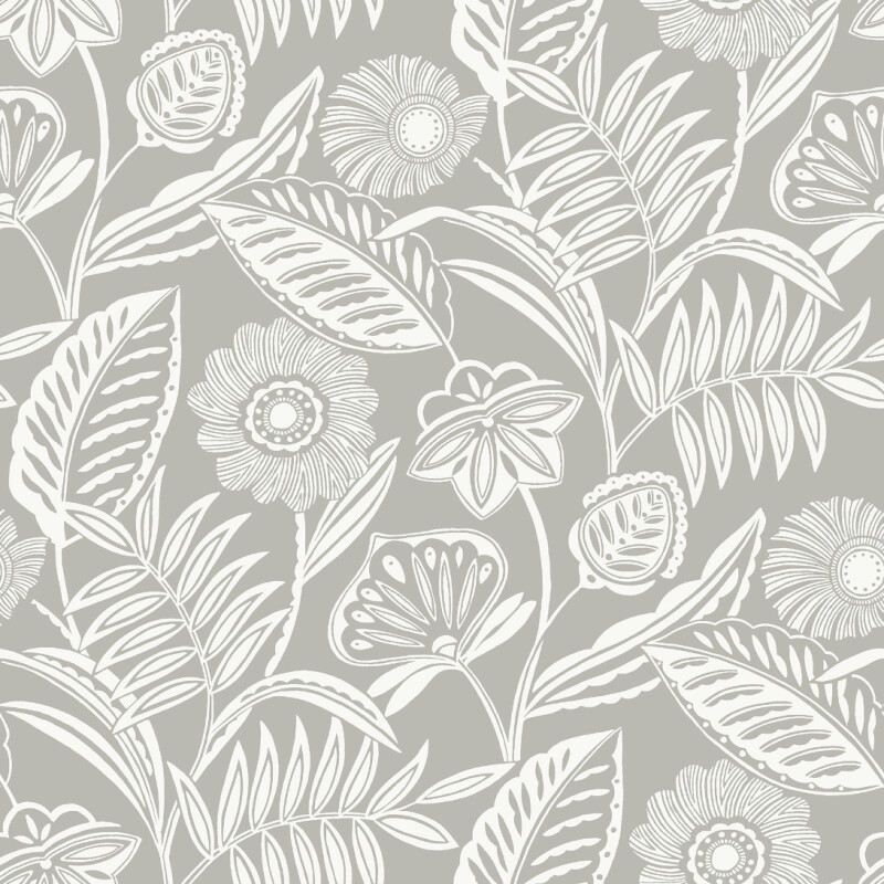 COLECCIÓN PACIFICA - ALMA LIGHT GREY TROPICAL FLORAL - N/A