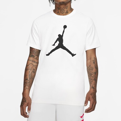 Remera Nike Jordan Moda Hombre Jumpman White S/C