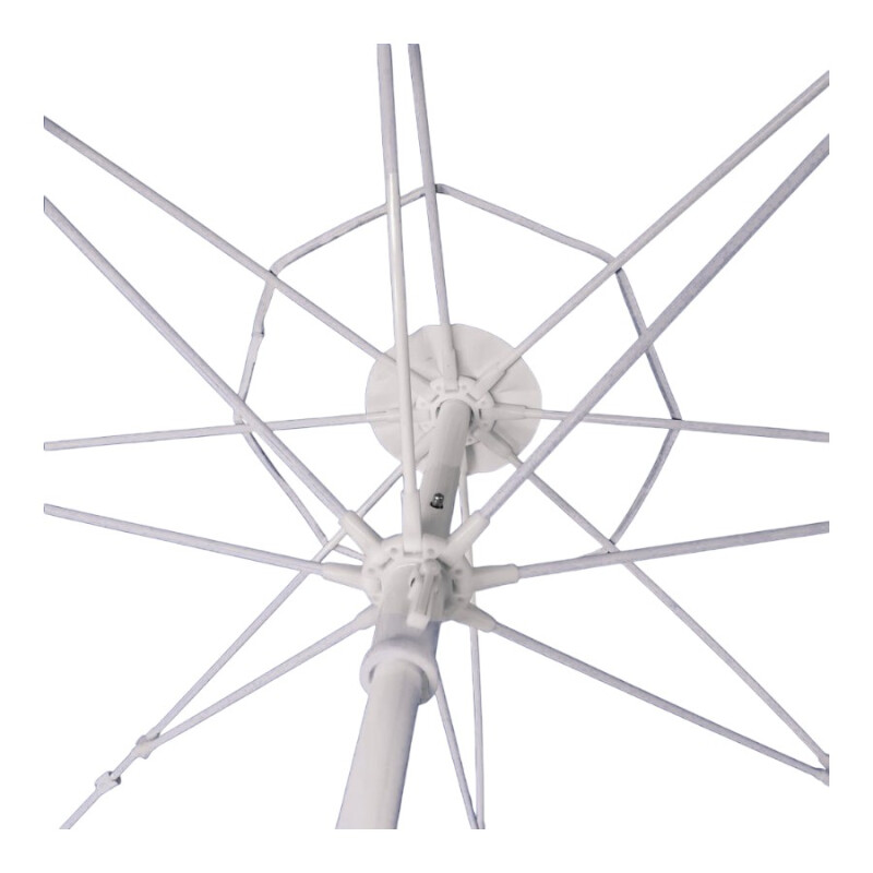 Sombrilla Playa 2.2M Reforzada UV80+ Blanco