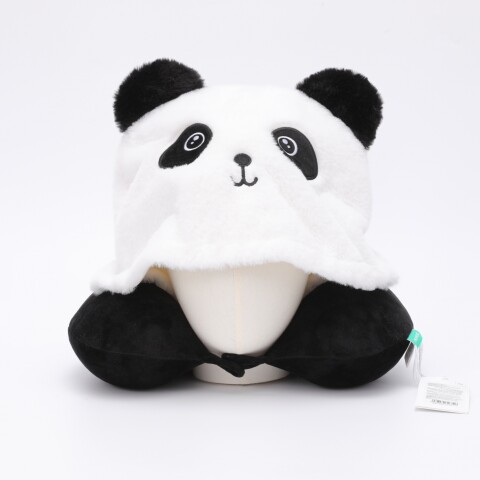ALMOHADA CERVICAL DE ESPUMA VISCOELÁSTICA EN FORMA DE U CON CAPUCHA (PANDA) ALMOHADA CERVICAL DE ESPUMA VISCOELÁSTICA EN FORMA DE U CON CAPUCHA (PANDA)
