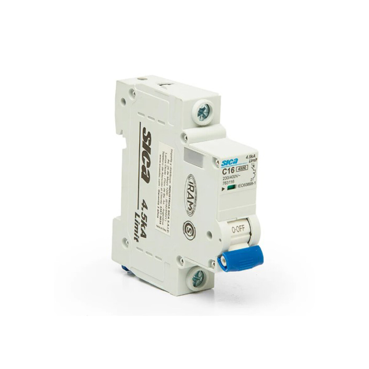 Llave térmica din sicalimit 1P 16A 4,5kA - SK2116N 