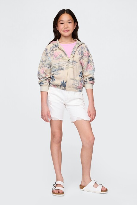 Canguro Sin Felpa Niña Palm Print