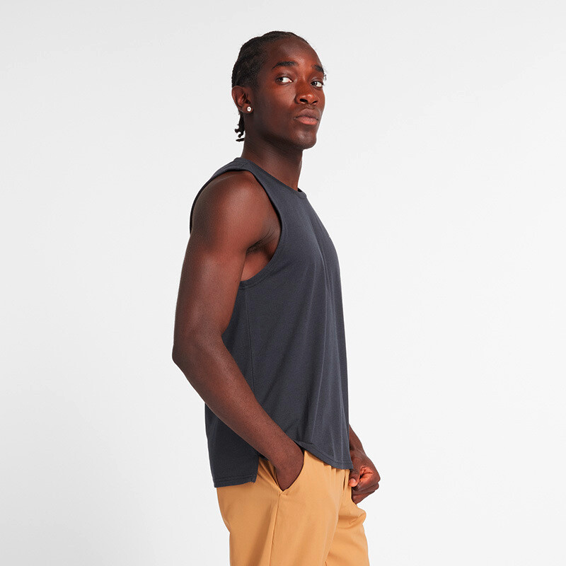 LIGHTWEIGHT JERSEY TANK Negro