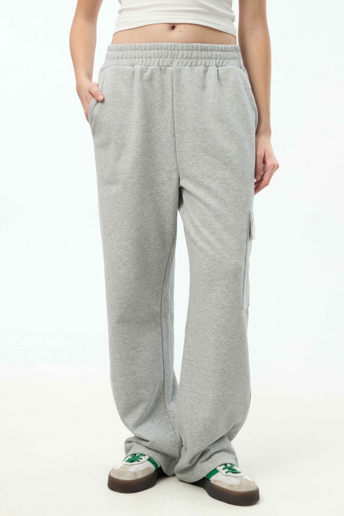 Pantalón Federica Gris Melange
