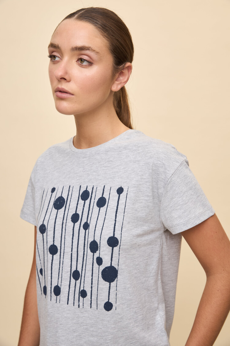 REMERA MARAYA Gris Melange