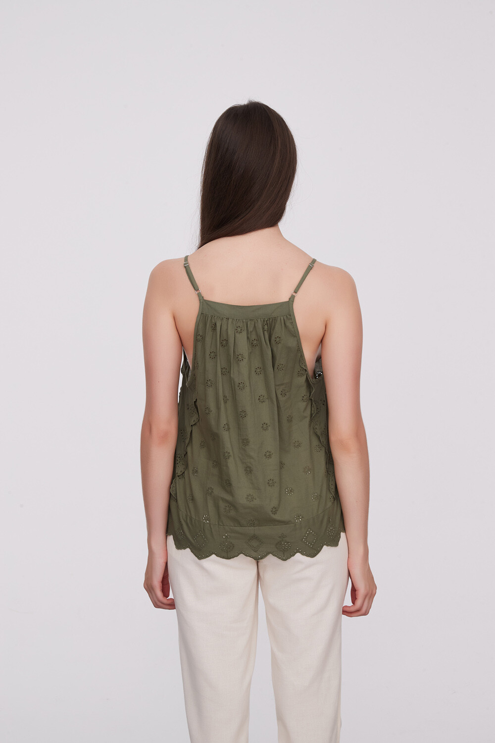 Musculosa Nikel Verde Oliva Oscuro