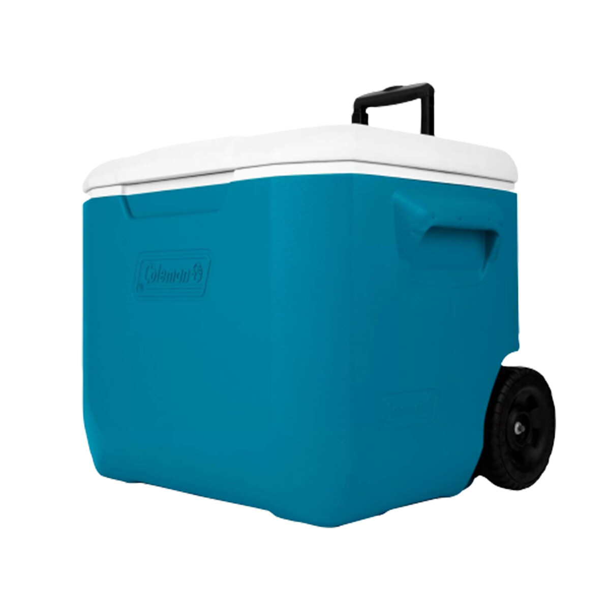 Conservadora Coleman Chiller Cooler 60QT con Ruedas - Azul 