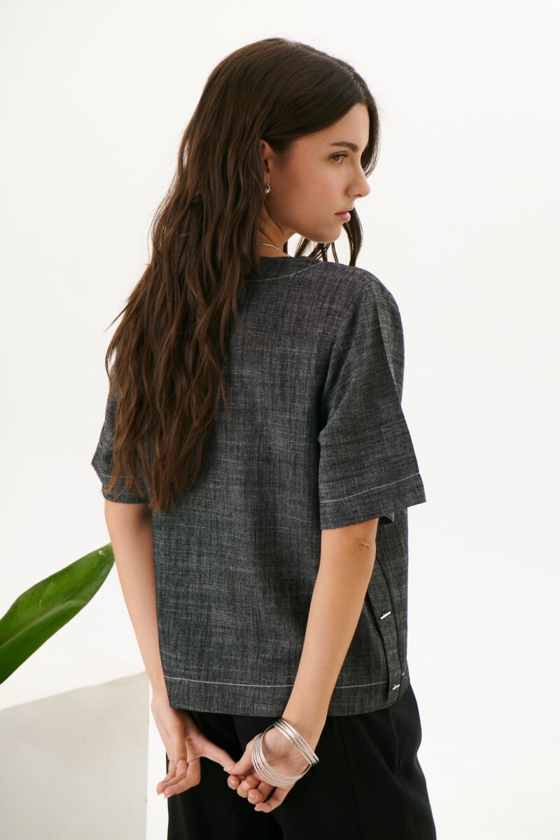 BLUSA LINO EMMA NEGRO