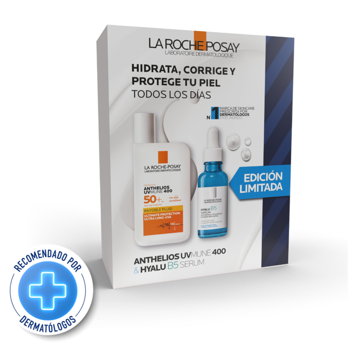 La Roche Posay Coffret Anthelios UVMune 400 + Sérum HYALU B5 - EDICIÓN LIMITADA 