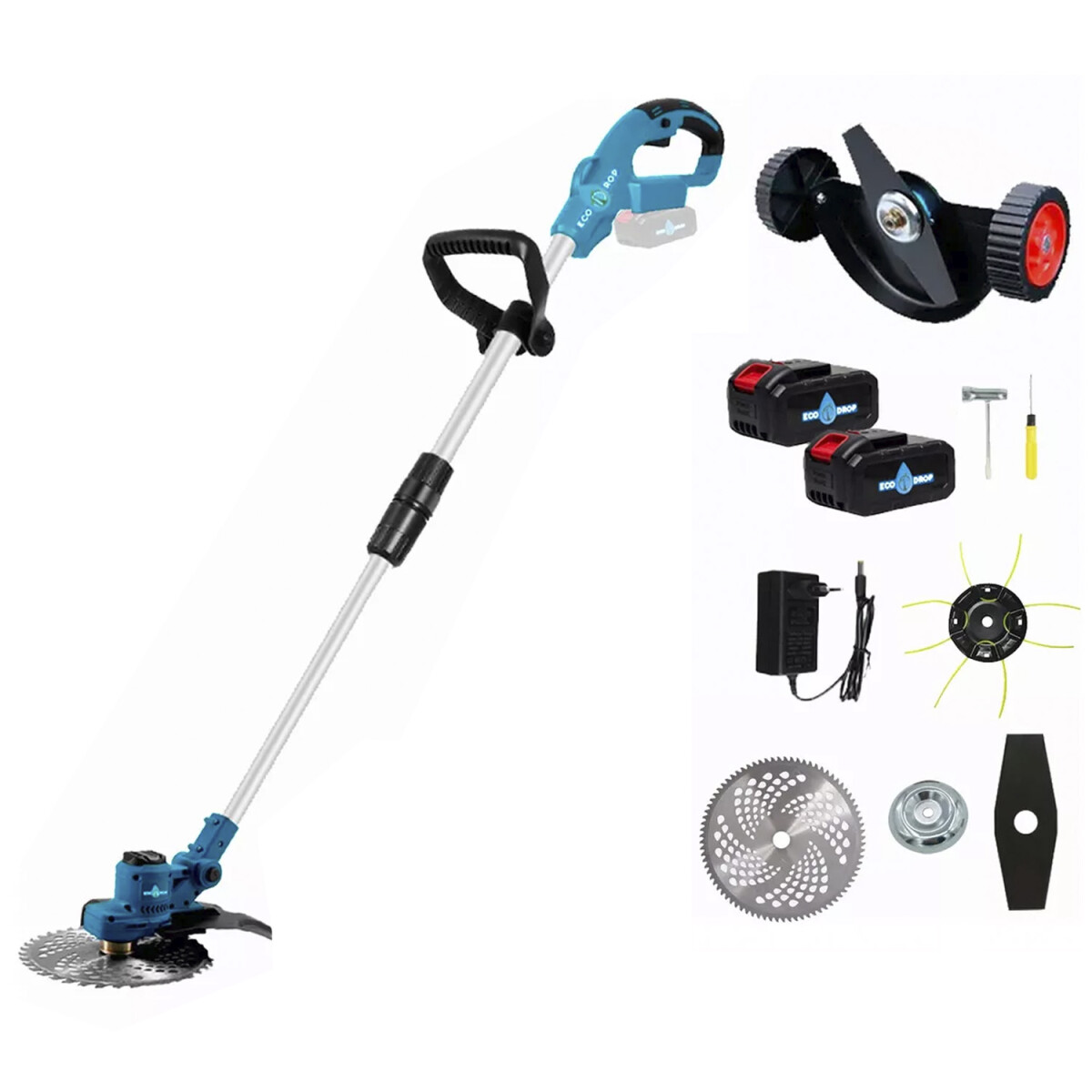 Bordeadora Inalámbrica Brushless EcoDrop con Accesorios 