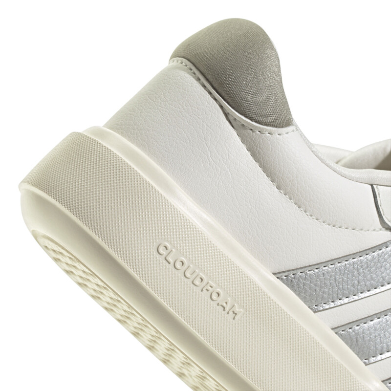 Championes de Mujer Adidas Lite Court W Blanco - Plateado