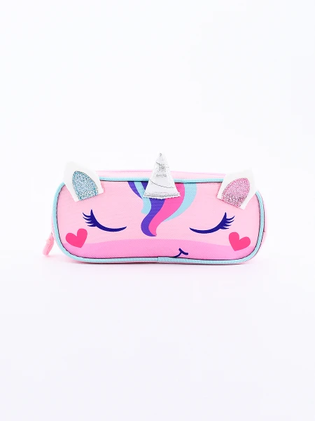 CARTUCHERA UNICORNIO CELESTE