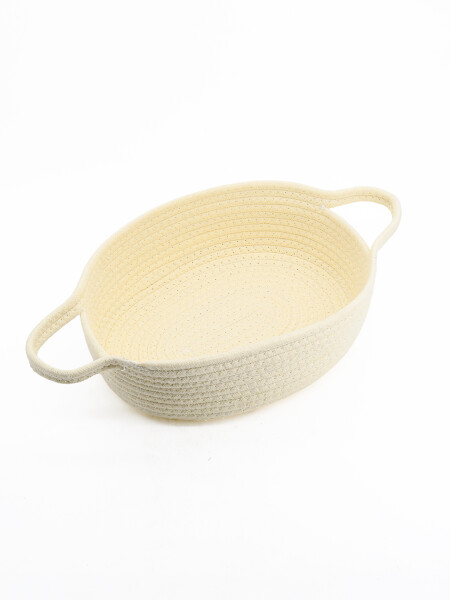 CANASTO ZIGGY OVAL OFF WHITE