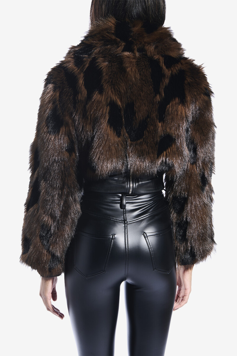 CHAQUETA FUR NIGHTLIFE Marron