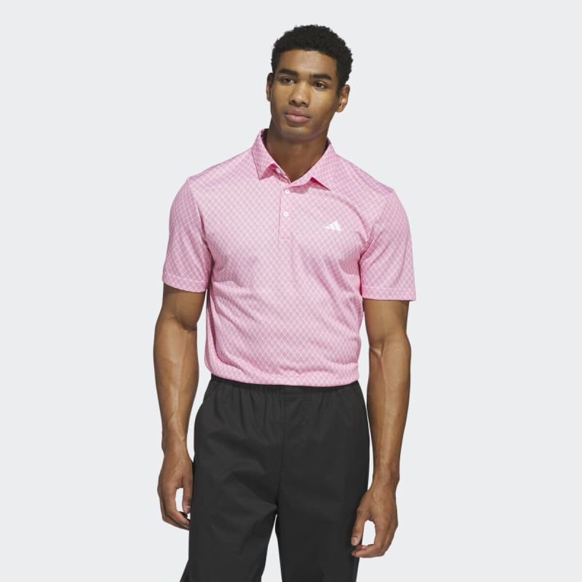 Remera Adidas Polo Core Allover Print - Rosado 
