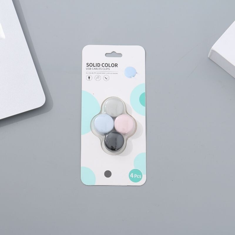 Organizador De Cables De Silicona - Set 4 Unidades Organizador De Cables De Silicona - Set 4 Unidades